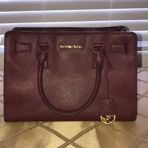 Maroon Michael kors bag